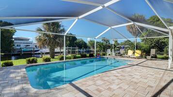A heated pool