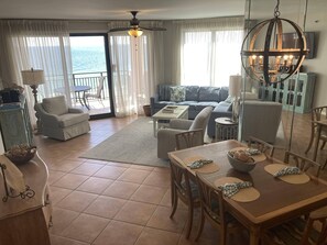 TV, DVD player, books, video library