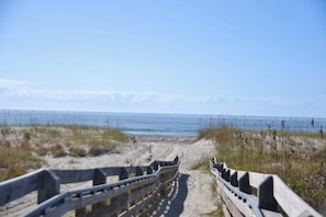 Vlak bij het strand