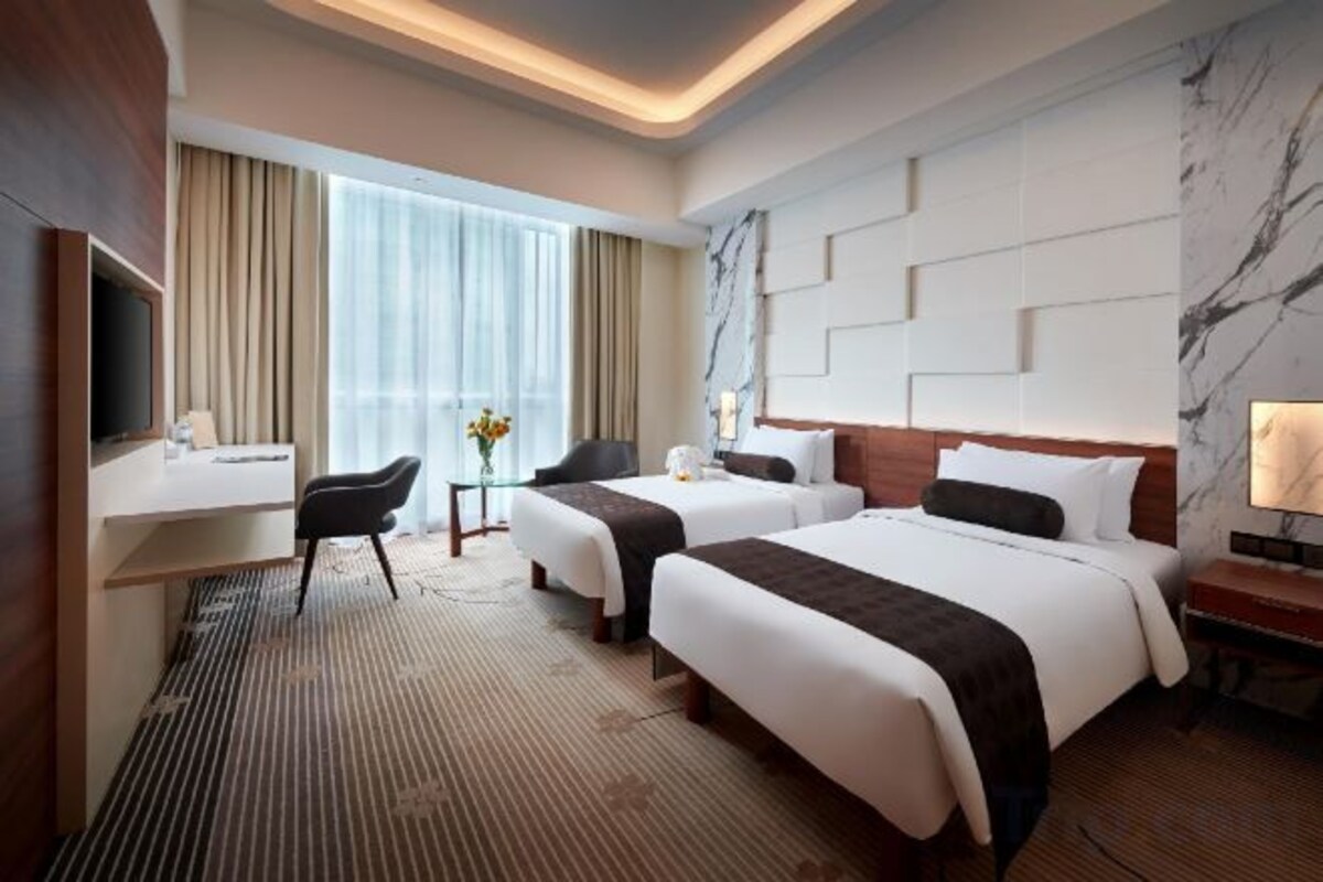 Literie de qualité supérieure, couette en duvet d'oie, minibar