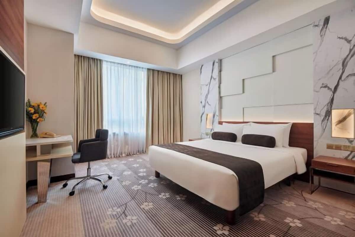 Literie de qualité supérieure, couette en duvet d'oie, minibar