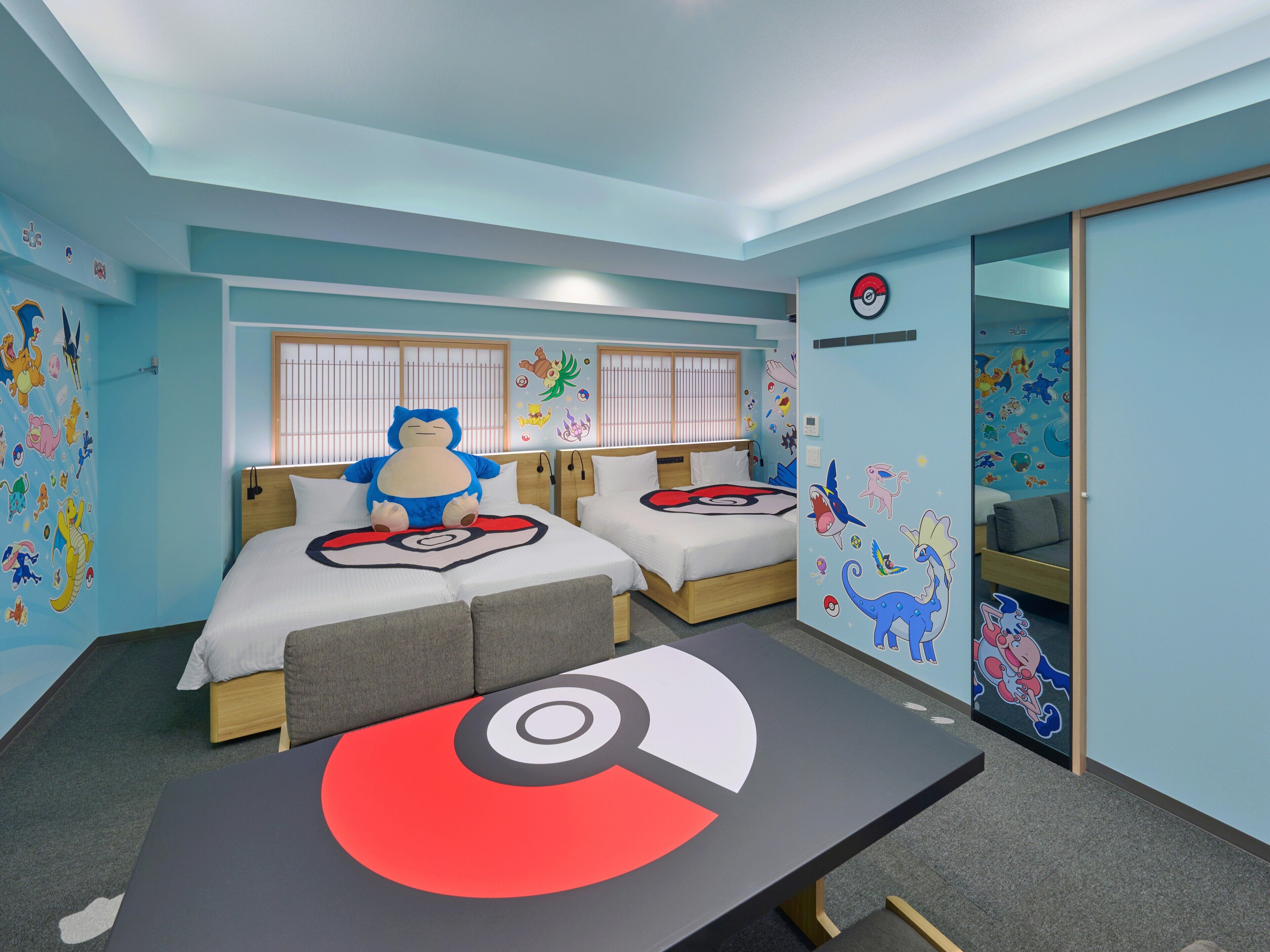 开间, 无烟房 (Pokémon ROOM) | 羽绒被、客房内保险箱、遮光窗帘、熨斗/熨衣板