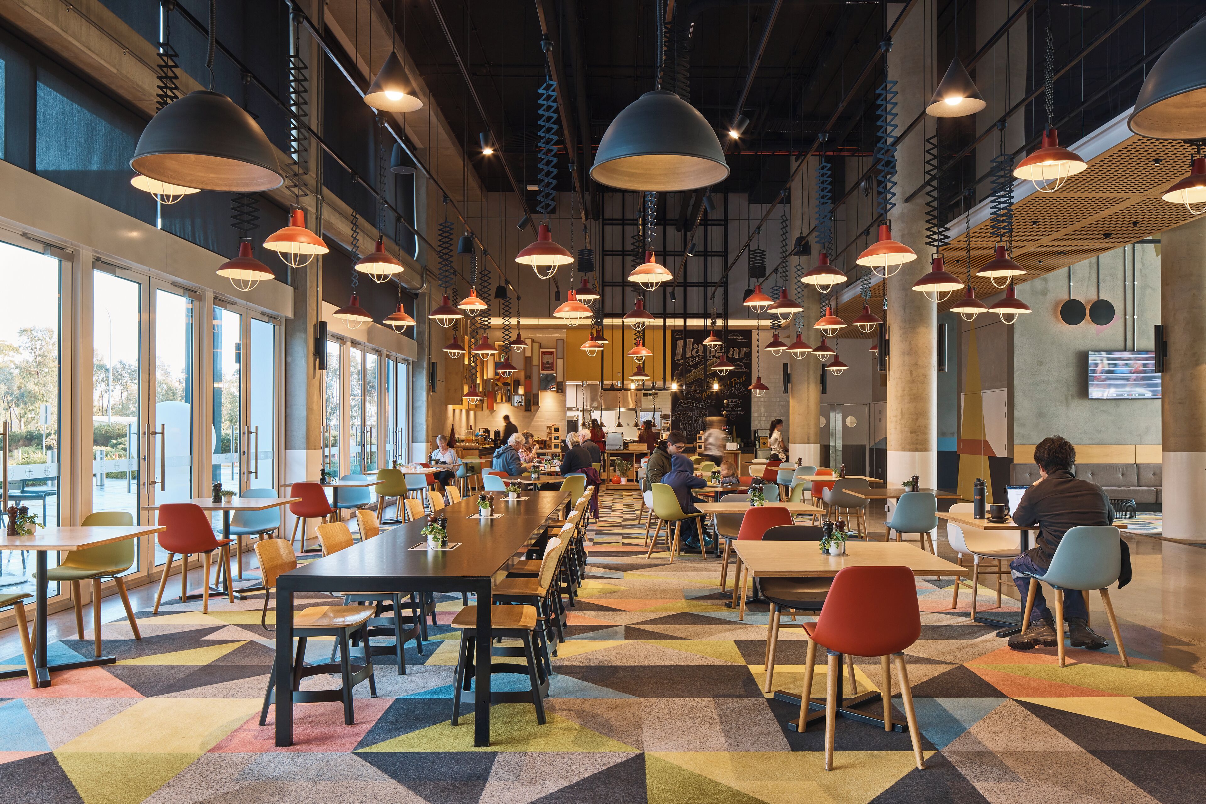 breakfast, lunch and dinner served