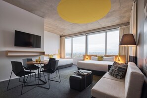 Atura Deluxe Twin | Premium bedding, desk, blackout drapes, soundproofing