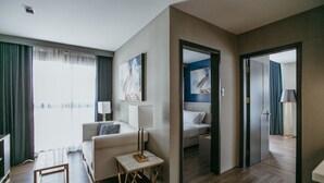 Suite, 2 chambres | Aire de séjour