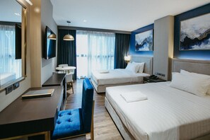 Superior Deluxe | Desk, blackout drapes, iron/ironing board, free WiFi - PVL Suites (Dumaguete)