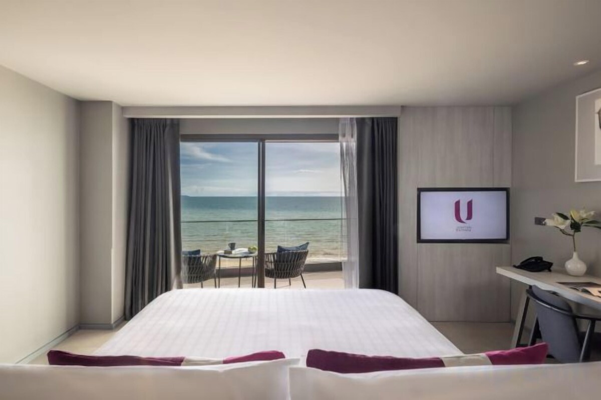 1 quarto, frigobar, cofres nos quartos, escrivaninha