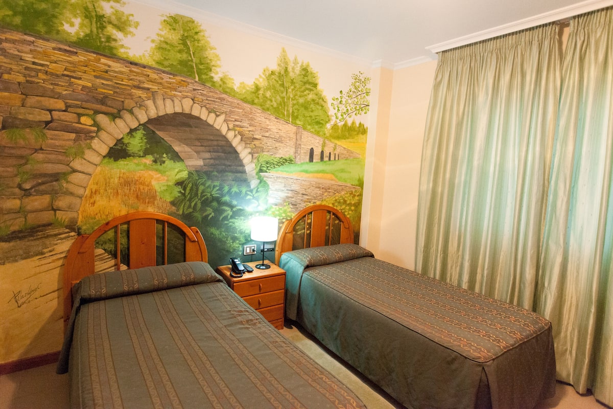 Double or Twin Room | Laptop workspace, iron/ironing board (on request), WiFi (free)