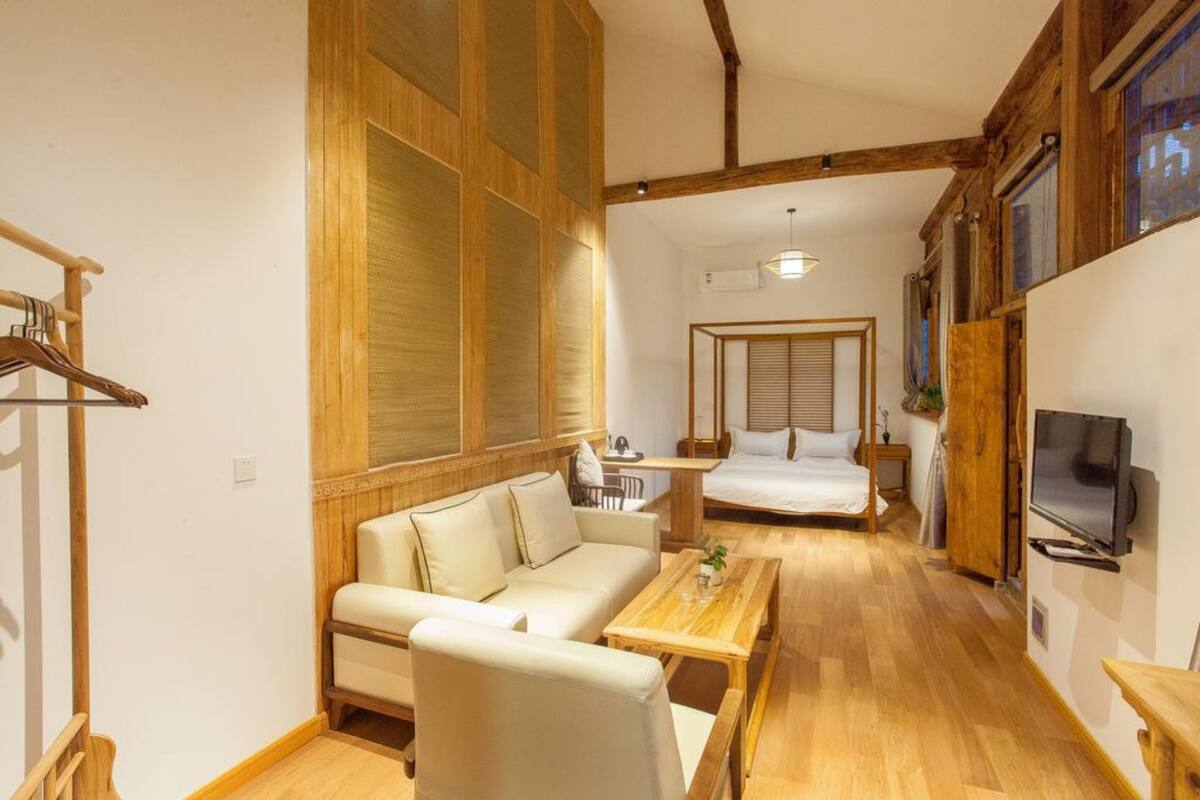 Deluxe Double Room | Living area | TV