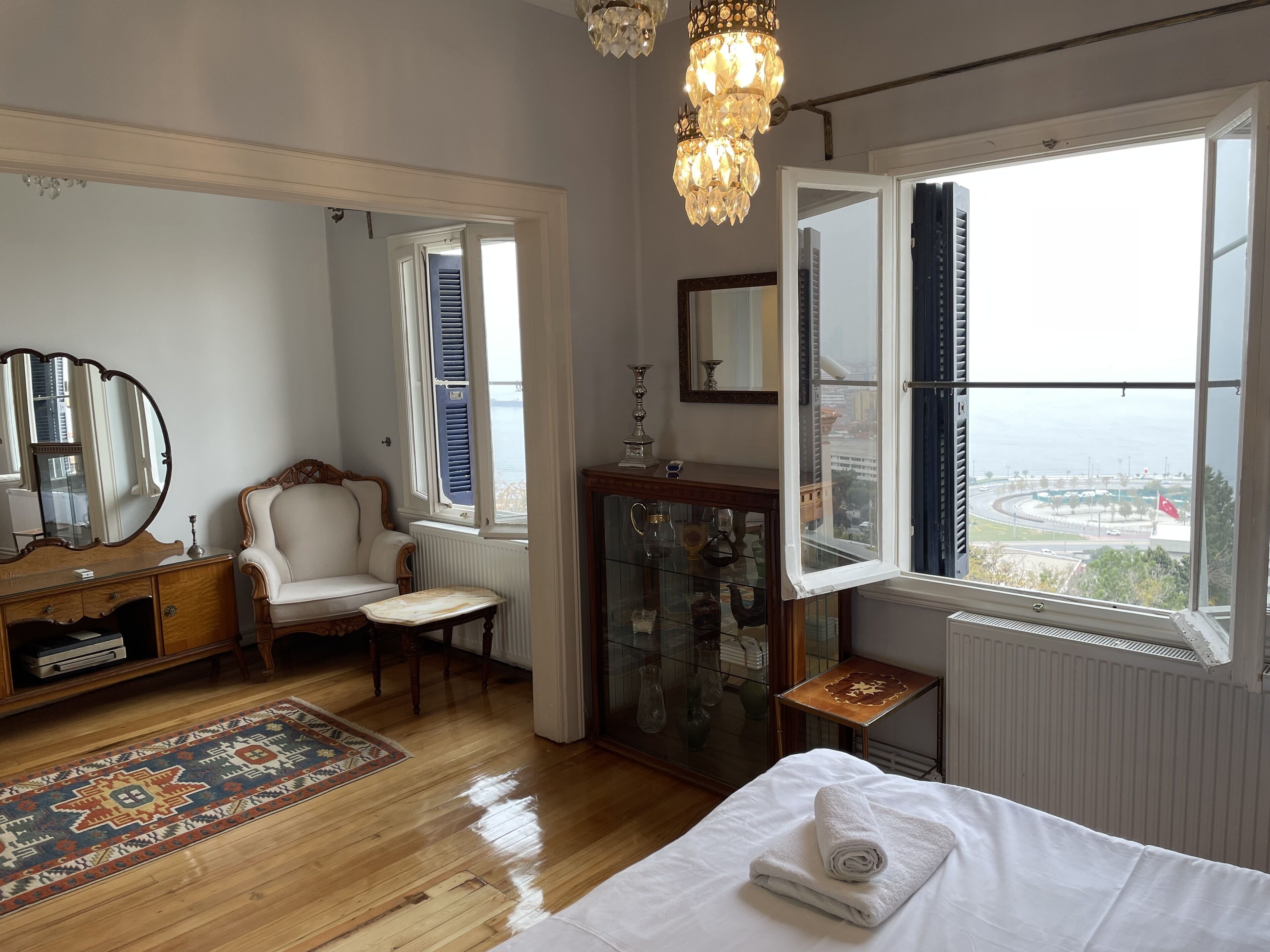 Superior Apartment, Sea View 2 | Desk, blackout drapes, soundproofing, iron/ironing board