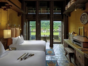 Deluxe Room, 2 Twin Beds (Village View) | 1 bedroom, premium bedding, minibar, in-room safe