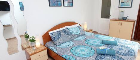 1 soveværelse, strygejern/strygebræt, gratis Wi-Fi, sengetøj