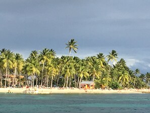 On the beach, scuba diving, sailing