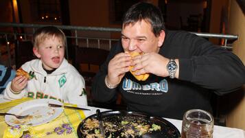 Dinner served, German cuisine