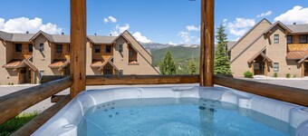 Slopeside townhome with ski-in/ski-out and private hot tub