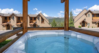 Slopeside townhome with ski-in/ski-out and private hot tub