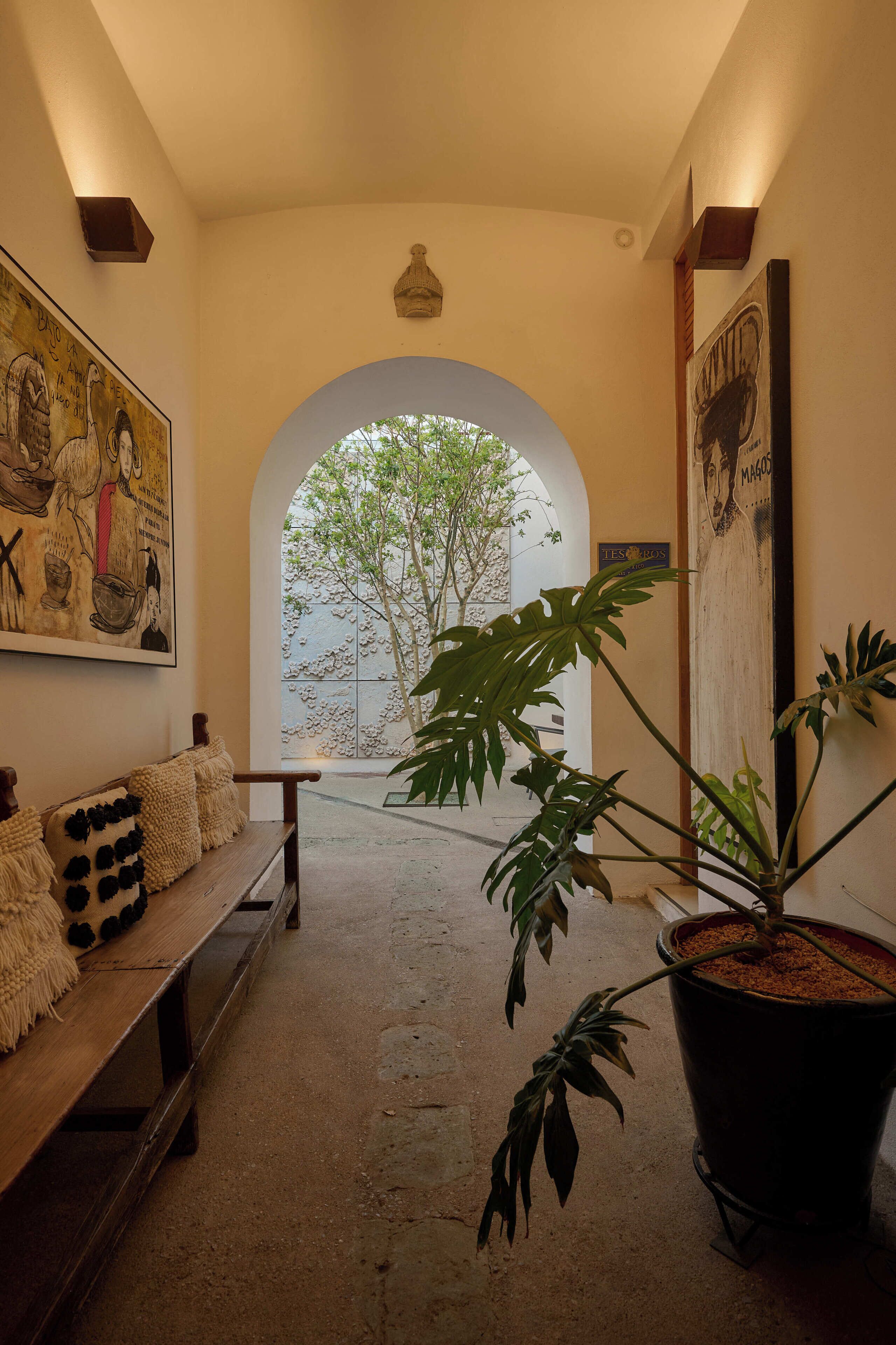 Interior entrance