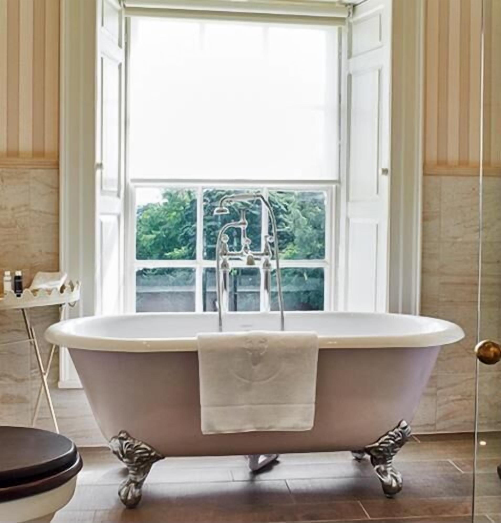 bathrobes, slippers, towels