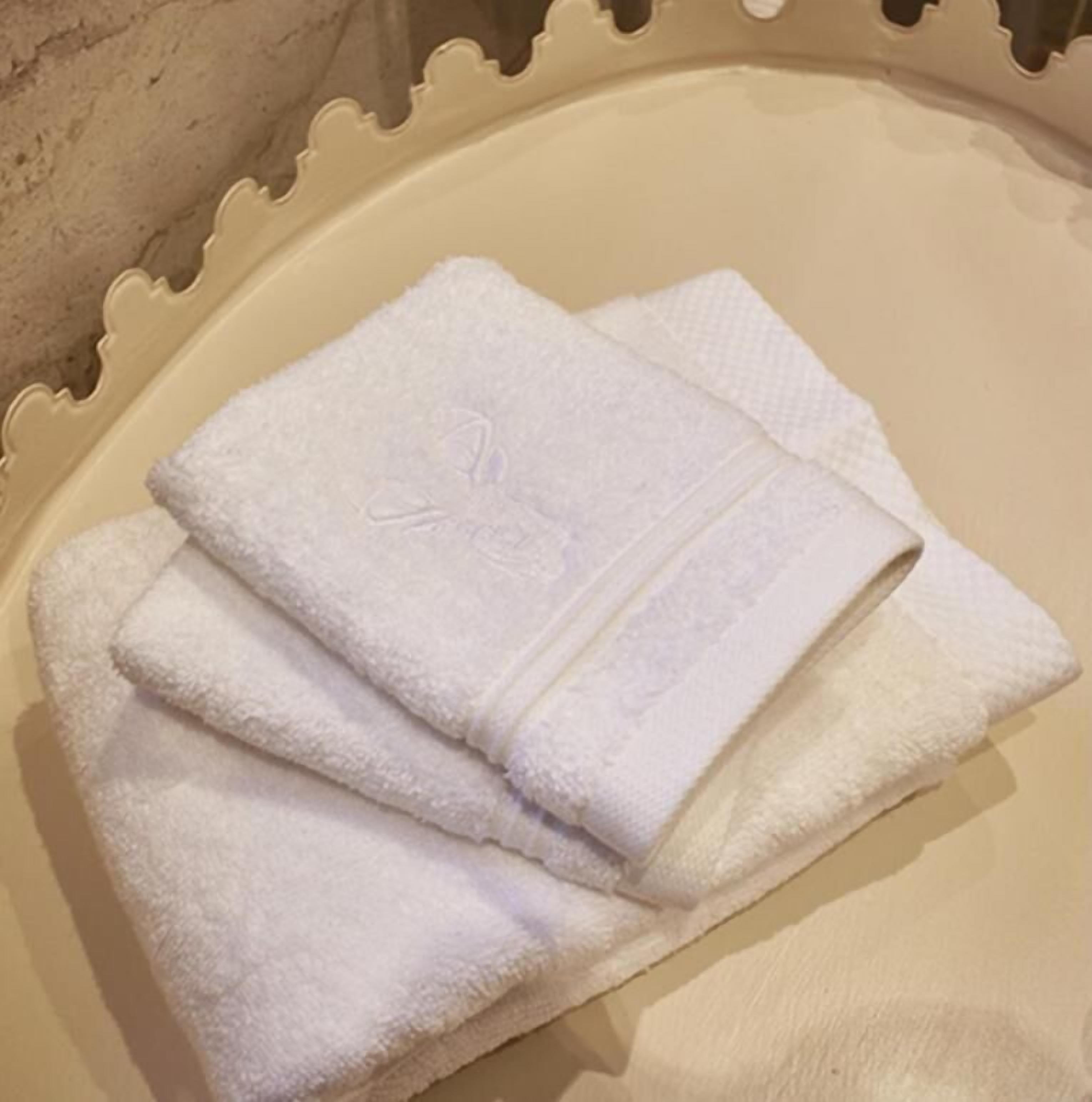 bathrobes, slippers, towels