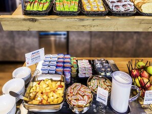 Daily buffet breakfast for a fee