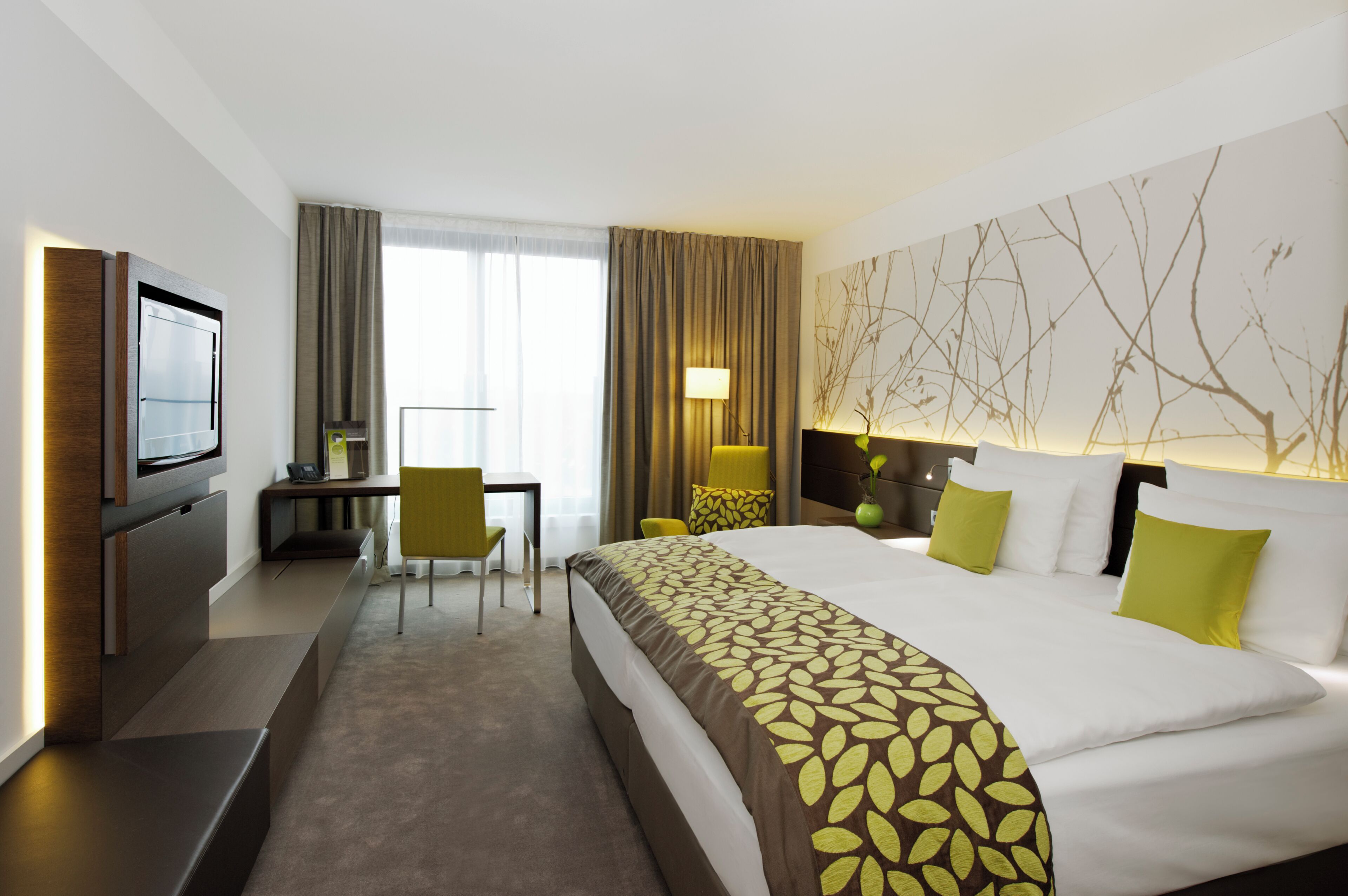 premium bedding, in-room safe, desk, blackout curtains