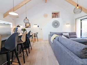 Cottage | Living room | DVD player - Pig House, Boskensoe Barns (Falmouth)