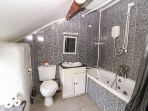 Cottage | Bathroom | Shower, hair dryer - Glan y Gors (Caernarfon)