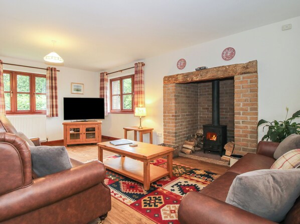 Cottage | Living area | TV, DVD player - Byne Brook Cottage (Craven Arms)