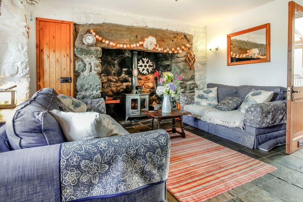 Cottage | Living room | TV, DVD player - Hwylfa'r Groes (Talybont)