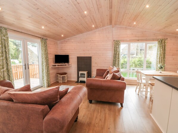 Cottage | Phòng khách | TV, lò sưởi 