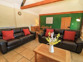 Cottage | Living area | DVD player, foosball