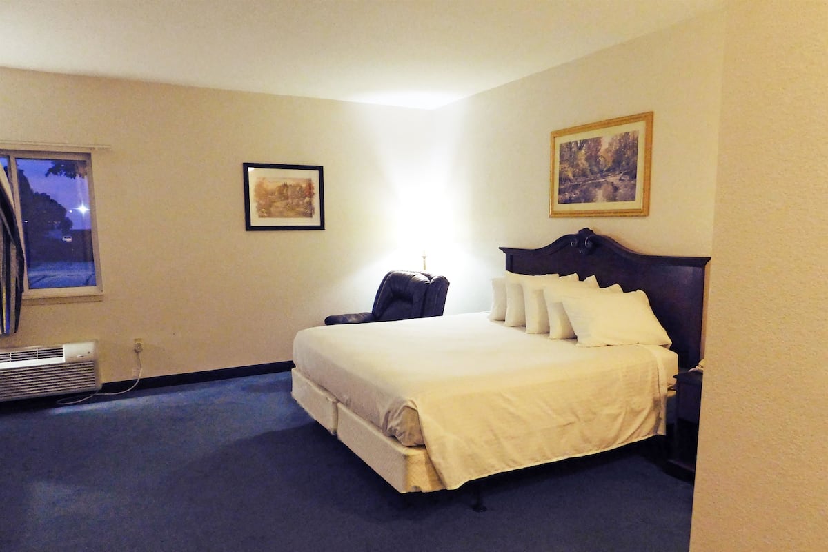 Suite, 1 cama King size, para no fumadores, hidromasaje | Tabla de planchar con plancha, wifi gratis y ropa de cama
