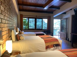 Triple Room, Terrace, River View | In-room safe, free WiFi, bed sheets