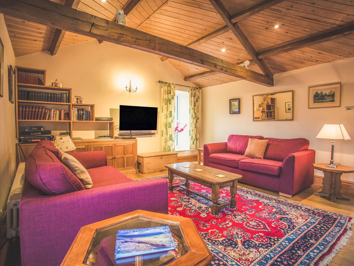 Cottage | Living area | TV, fireplace, DVD player, foosball