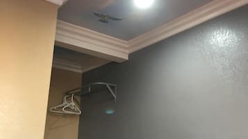 Desk, free WiFi, bed sheets