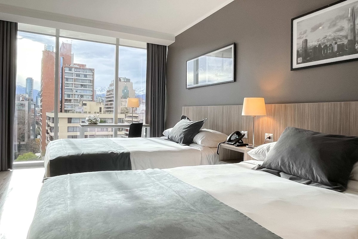 In-room safe, desk, laptop workspace, blackout curtains