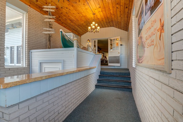 Interior entrance
