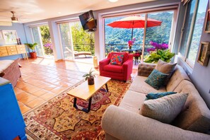 TV, DVD player, stereo