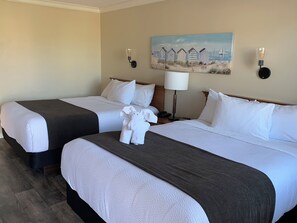 Comfort tweepersoonskamer, 2 queensize bedden, niet-roken | Lakens van Egyptisch katoen, verduisterende gordijnen