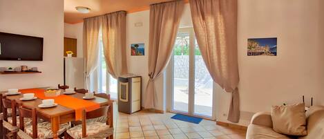 TV, DVD player, stereo