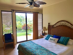 2 bedrooms, in-room safe, iron/ironing board, travel crib