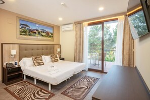 Sengetøy i egyptisk bomull, sengetøy av topp kvalitet og minibar