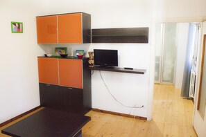 Apartment, 2 Bedrooms | Living area | 30-cm flat-screen TV with digital channels, LCD TV