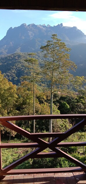 Deluxe Double Room, 1 Queen Bed, Mountain View, Ground Floor | Desk, iron/ironing board, free WiFi, bed sheets - Wayn Zen Rose Cabin (Ranau)