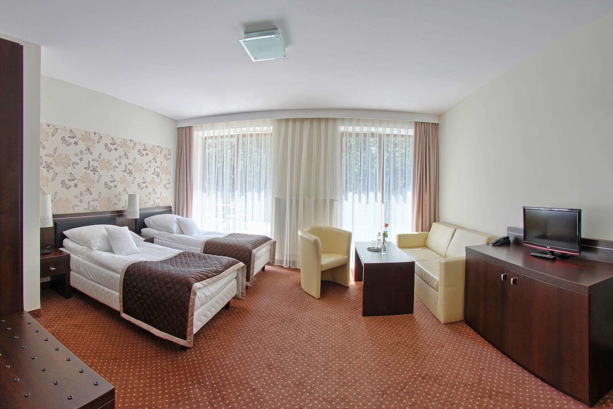Deluxe Double Room | Desk, iron/ironing board, cribs/infant beds, rollaway beds