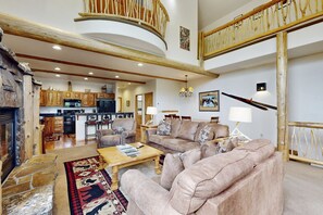 TV, fireplace, DVD player