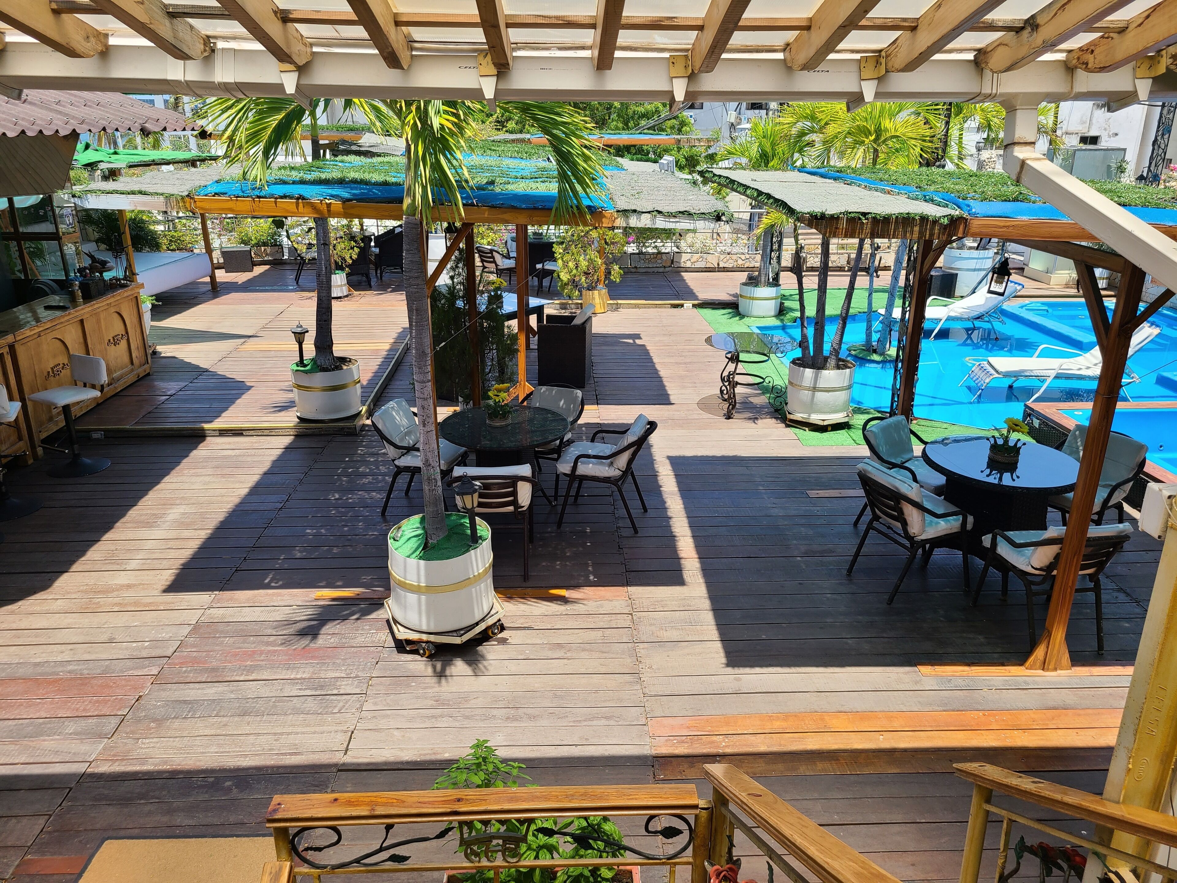 Superior Room, 1 King Bed with Sofa bed, Balcony, Poolside | View from room