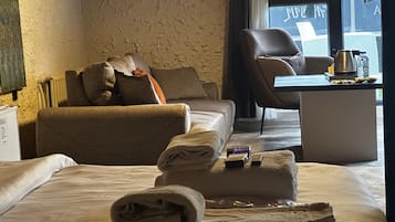 Deluxe-værelse - 1 soveværelse - ryger - havudsigt | Egyptiske bomuldslagner, premium-sengetøj