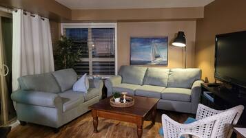 TV, DVD player, livros, videoteca