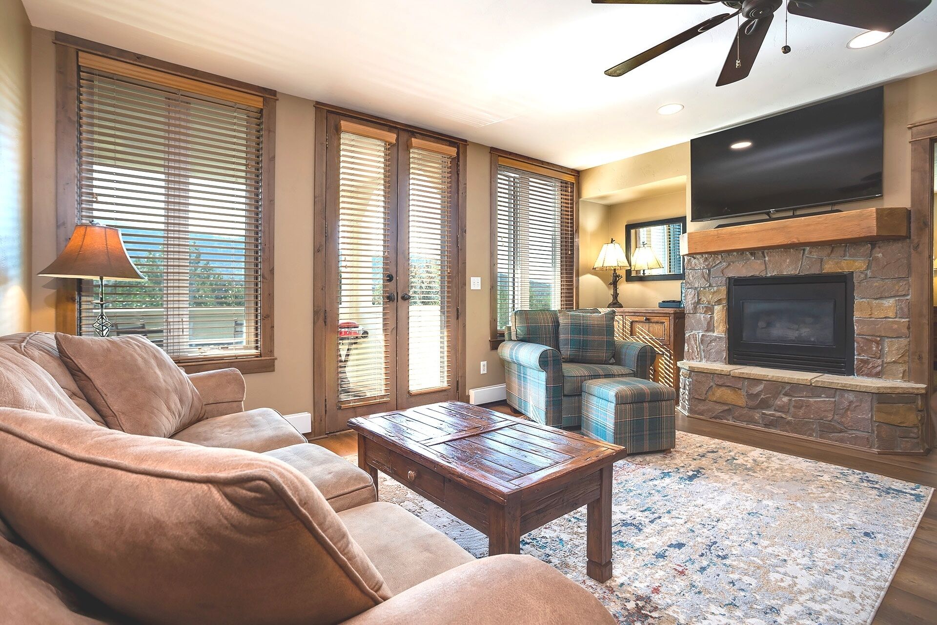 Televisor intel·ligent, llar de foc, reproductor de DVD i llibres 